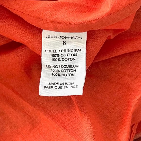 HP🎉 NWT Ulla Johnson Fiori Dress in Porto Size 6 - Picture 13 of 13